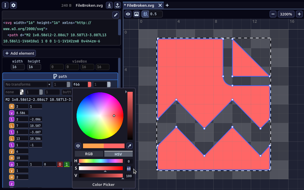 Screenshot of GodSVG (2)